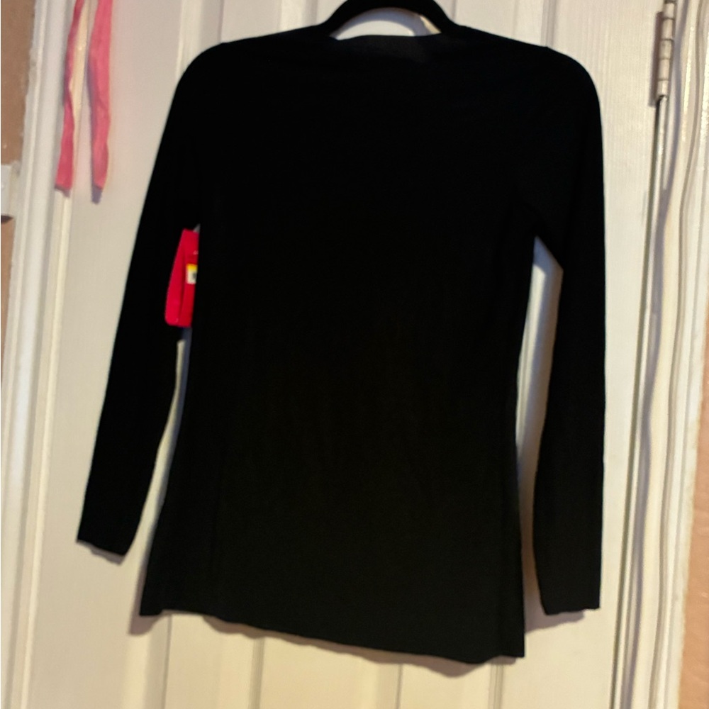 Commando Black Long Sleeve Scoop Neck Top - Picture 5 of 5